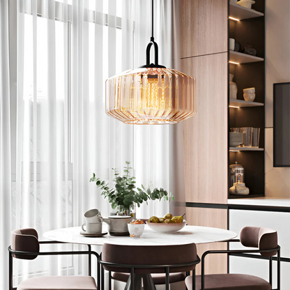 Mireta Glas-Hängeleuchte | Retro-farbendes Glasdesign