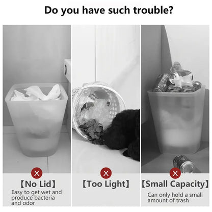 15L Modern Odour-Sealing Trash Can with Elevated Legs | Stylish Waste Bin for Kitchen, Living & Bathroom