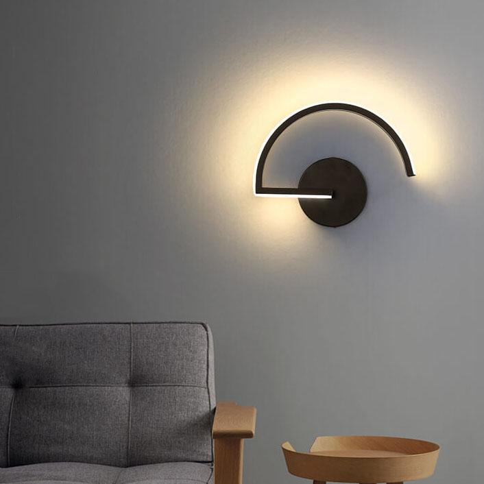 Lumină de perete LED Curves Line | Design arc modern minimalist