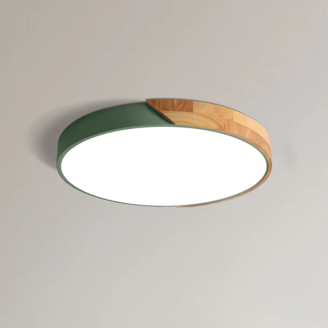 LED-Deckenleuchte | Modernes nordisches Holzdesign