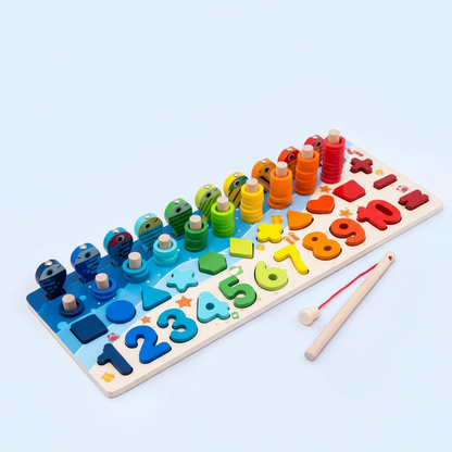 Montessori Holz-Aktivitätsbrett Lernspielzeug Kleinkinder
