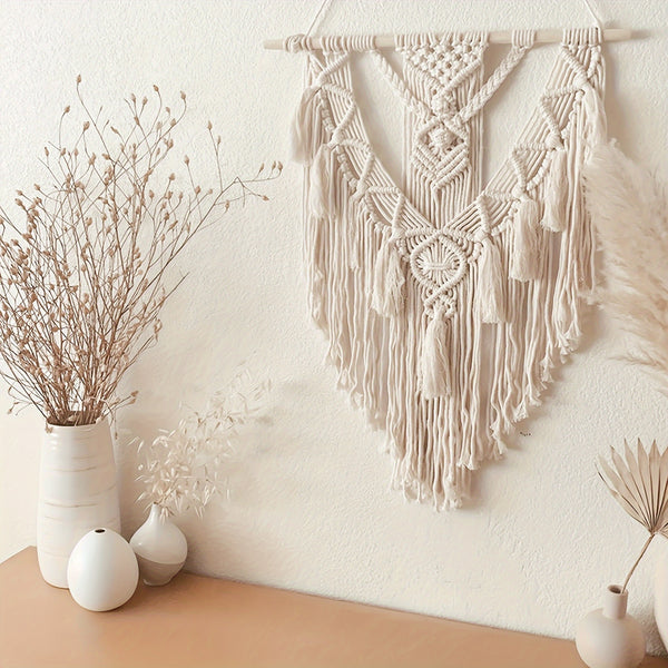 Perete Decorativ Boem din Macramé | Tapiserie Wovenă Artizanală