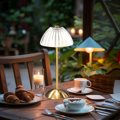 Goldene Berührung Tischlampe | USB Wiederaufladbar