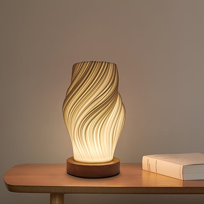 Lampă de masă modernă cu LED în spirală | Lumină minimalistă reglabilă pentru noptieră și birou