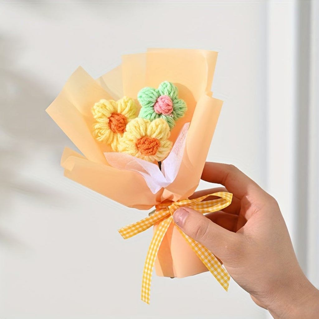 Mothers Day Gift Bouquet Handmade Flower Mini Fabric Bouquet