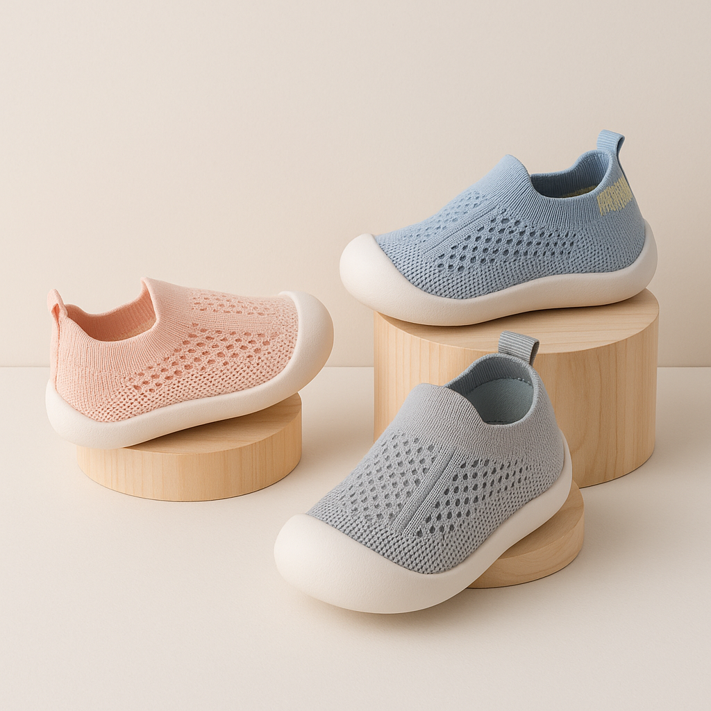 Scarpe Bambini Sneakers Mesh Traspirante Antiscivolo Slip On