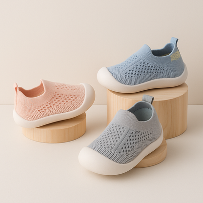 Scarpe Bambini Sneakers Mesh Traspirante Antiscivolo Slip On