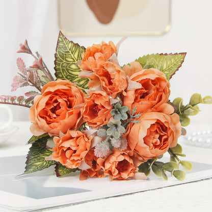 Flower Bouquet Mothers Day Gift Artificial Peony Home Decoration