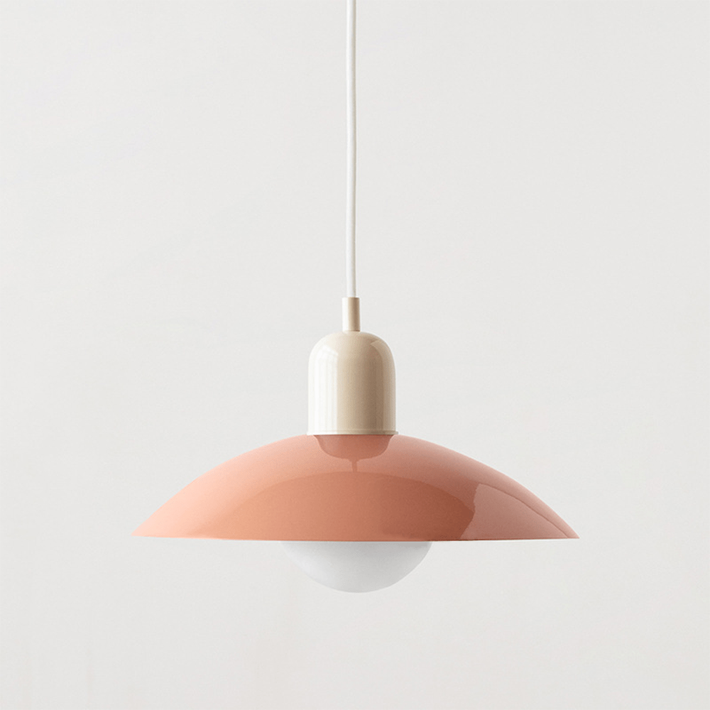 Candeeiro Suspenso Macaron Bauhaus | Lâmpada de Teto Moderna e Colorida
