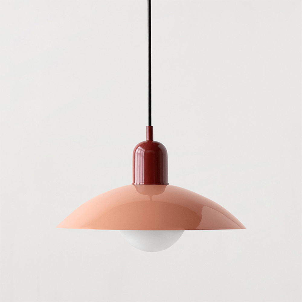 Candeeiro Suspenso Macaron Bauhaus | Lâmpada de Teto Moderna e Colorida