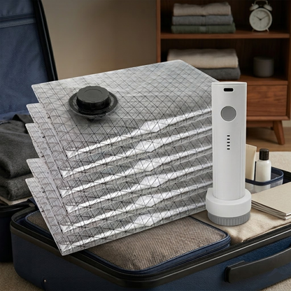 Sacchetti per Conservazione Sottovuoto Set per Viaggio con Pompa Senza Fili
