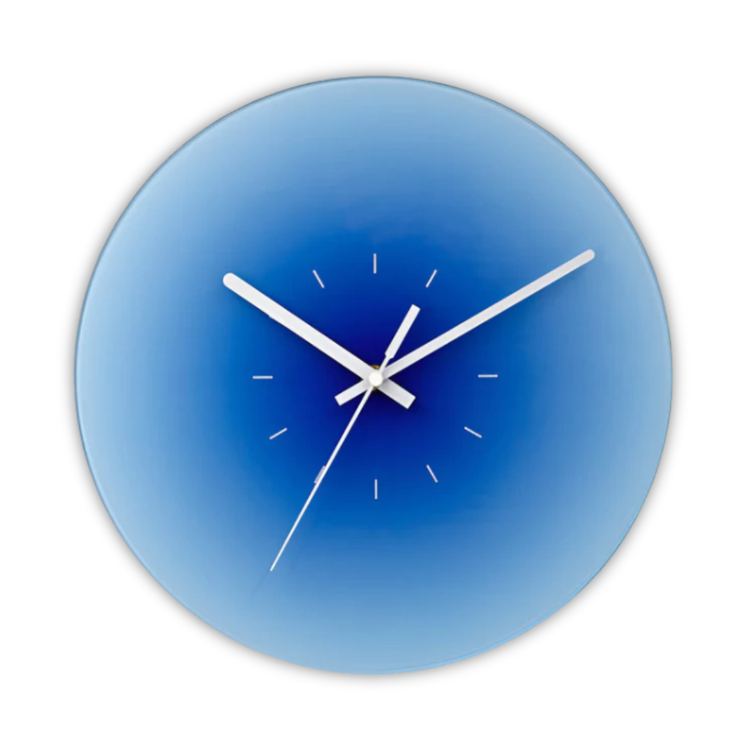 Reloj de Pared de Cristal Sunset | Diseño Moderno en Degradado