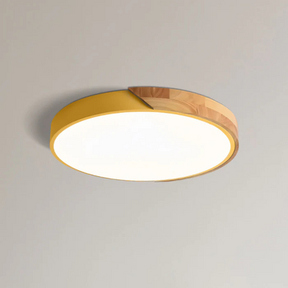 LED-Deckenleuchte | Modernes nordisches Holzdesign