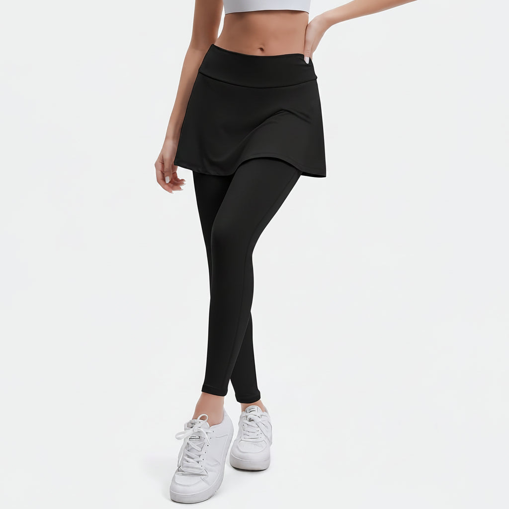 Pantaloni da yoga svasati a vita alta per pickleball, leggings elasticizzati