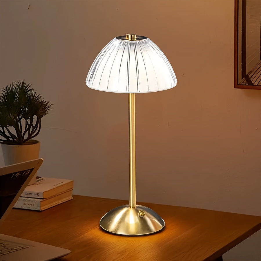 Goldene Berührung Tischlampe | USB Wiederaufladbar