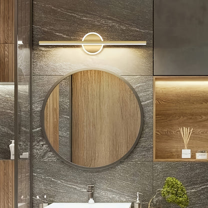 Luxe LED Mirror Wall Light | Minimalist Black & Gold Wall Lamp