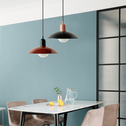Candeeiro Suspenso Macaron Bauhaus | Lâmpada de Teto Moderna e Colorida