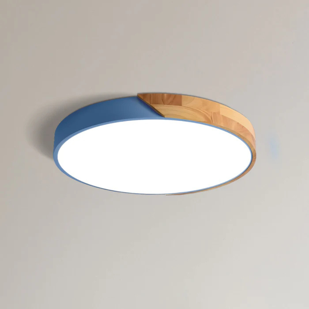 LED-Deckenleuchte | Modernes nordisches Holzdesign