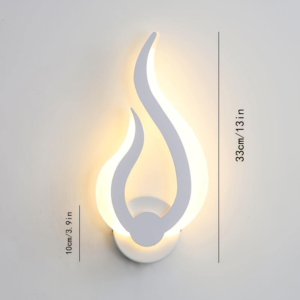 Lámpara de Pared LED Modern Flame | Aplique de 10W Luz Cálida Blanca