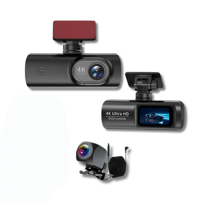Cameră de bord 4K Ultra HD WiFi Viziune nocturnă GPS Recorder auto
