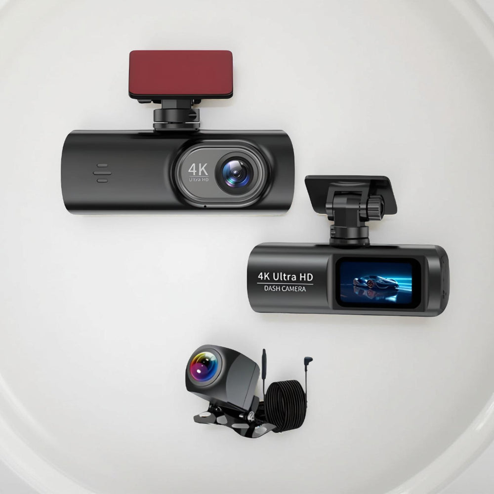 Cameră de bord 4K Ultra HD WiFi Viziune nocturnă GPS Recorder auto