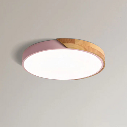 LED-Deckenleuchte | Modernes nordisches Holzdesign