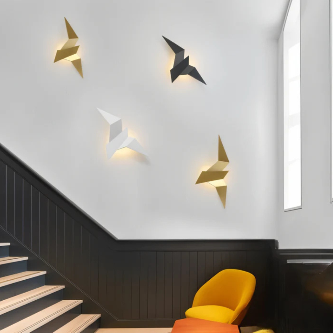 Lampada da parete Origami | Applique LED moderna unica per interni