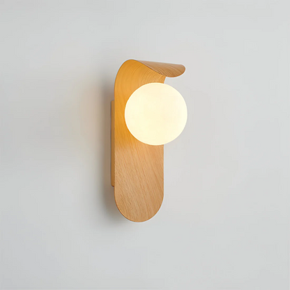Lampa de perete LED Icar Scandinavian | Design minimalist din lemn