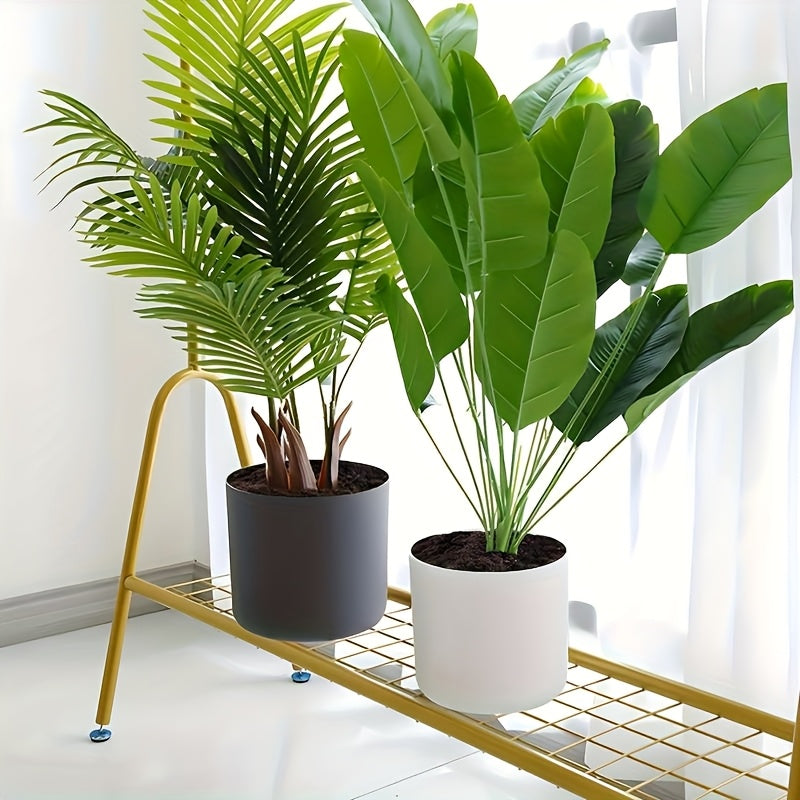 Vaso Moderno Rotondo con Gambe in Legno | Vaso Decorativo per Piante da Interno e Esterno