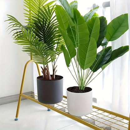 Vaso Moderno Rotondo con Gambe in Legno | Vaso Decorativo per Piante da Interno e Esterno