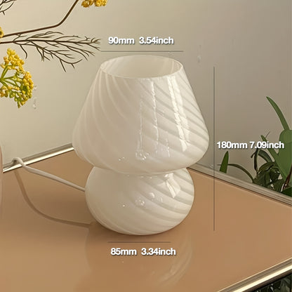 Lampă din sticlă în stil Murano | Lumină de masă cu USB dimabilă