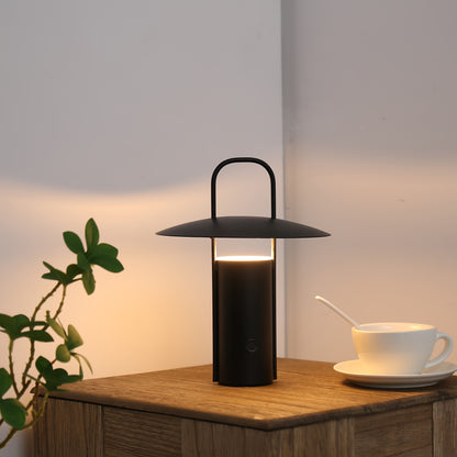 Lampada Touch LED Wireless | Lampada da Tavolo in Metallo Ricaricabile via USB