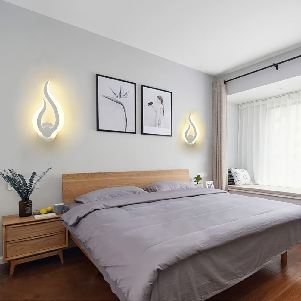 Lámpara de Pared LED Modern Flame | Aplique de 10W Luz Cálida Blanca