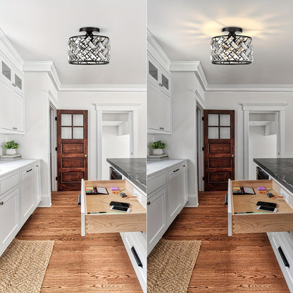 Moderne Kristall-Deckenleuchte mit Halterung | Elegante dekorative Leuchte
