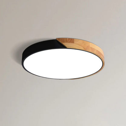 LED-Deckenleuchte | Modernes nordisches Holzdesign