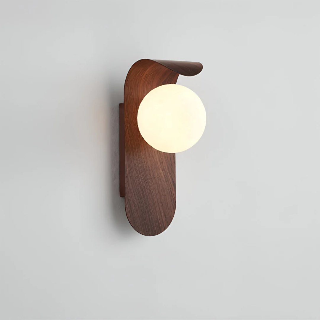 Lampa de perete LED Icar Scandinavian | Design minimalist din lemn