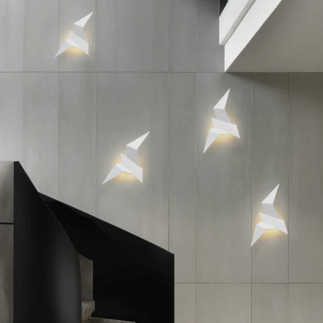 Lampada da parete Origami | Applique LED moderna unica per interni