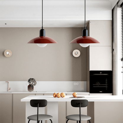 Candeeiro Suspenso Macaron Bauhaus | Lâmpada de Teto Moderna e Colorida