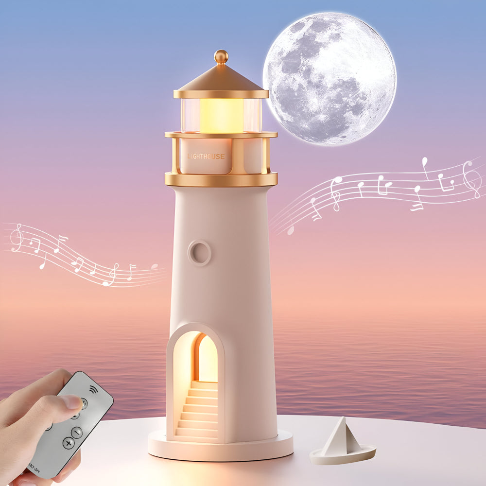 Lampă de decor pentru cameră cu proiecție de far LED cu lumină de noapte