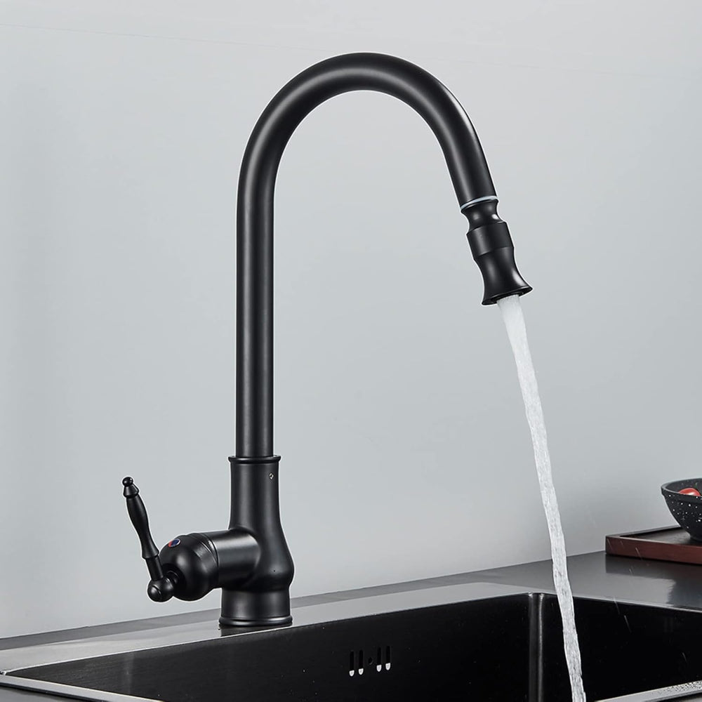 Kitchen Faucet Brass Vintage Swivel Spout Mixer