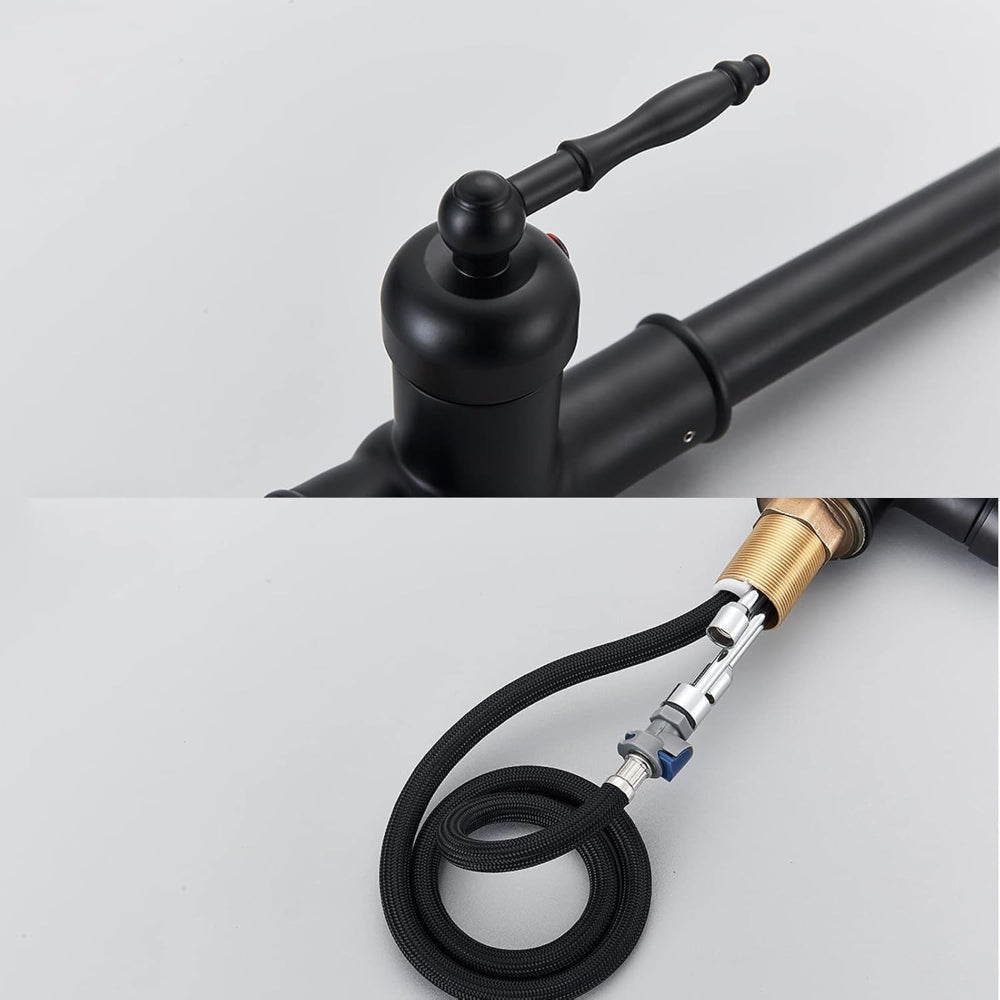Kitchen Faucet Brass Vintage Swivel Spout Mixer