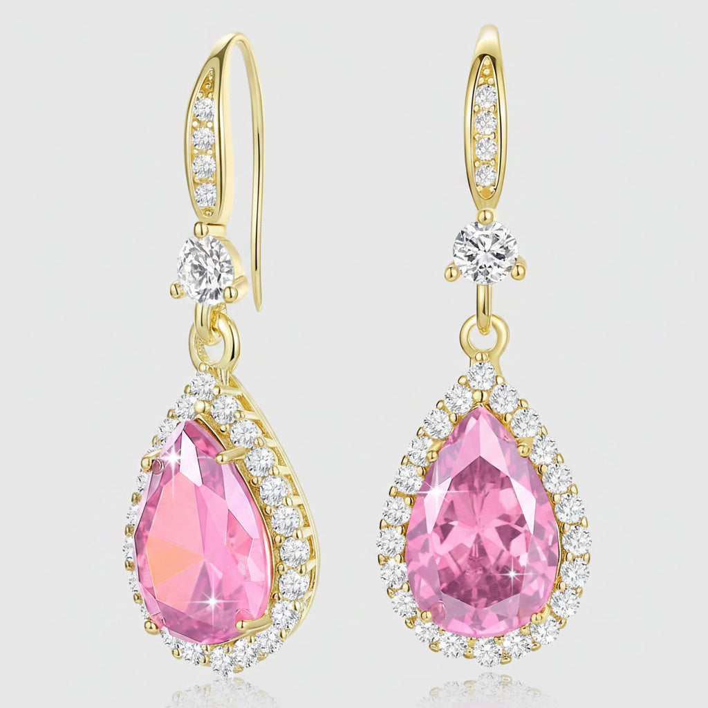 Earrings Mothers Day Gift Birthstone Teardrop Dangle Jewelry