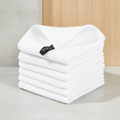 Conjunto de Panos de Algodão Macios Absorventes com Padrão de Colmeia