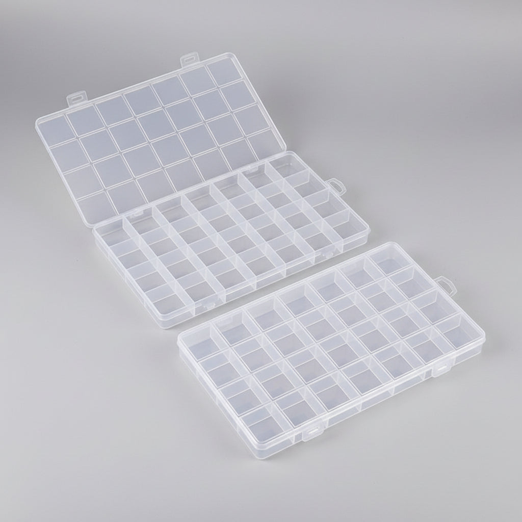 Caja organizadora de plástico con compartimentos para el Día de la Madre