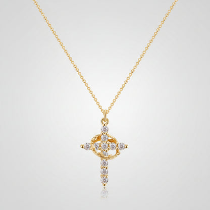 Necklace Cross Pendant Crown Mothers Day Faith Jewelry Gift