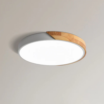 LED-Deckenleuchte | Modernes nordisches Holzdesign