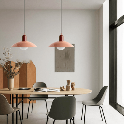 Candeeiro Suspenso Macaron Bauhaus | Lâmpada de Teto Moderna e Colorida