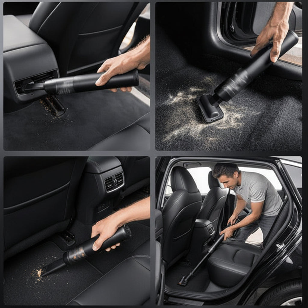 Aspirapolvere Portatile Senza Fili per Auto Mini Pulitore Interni