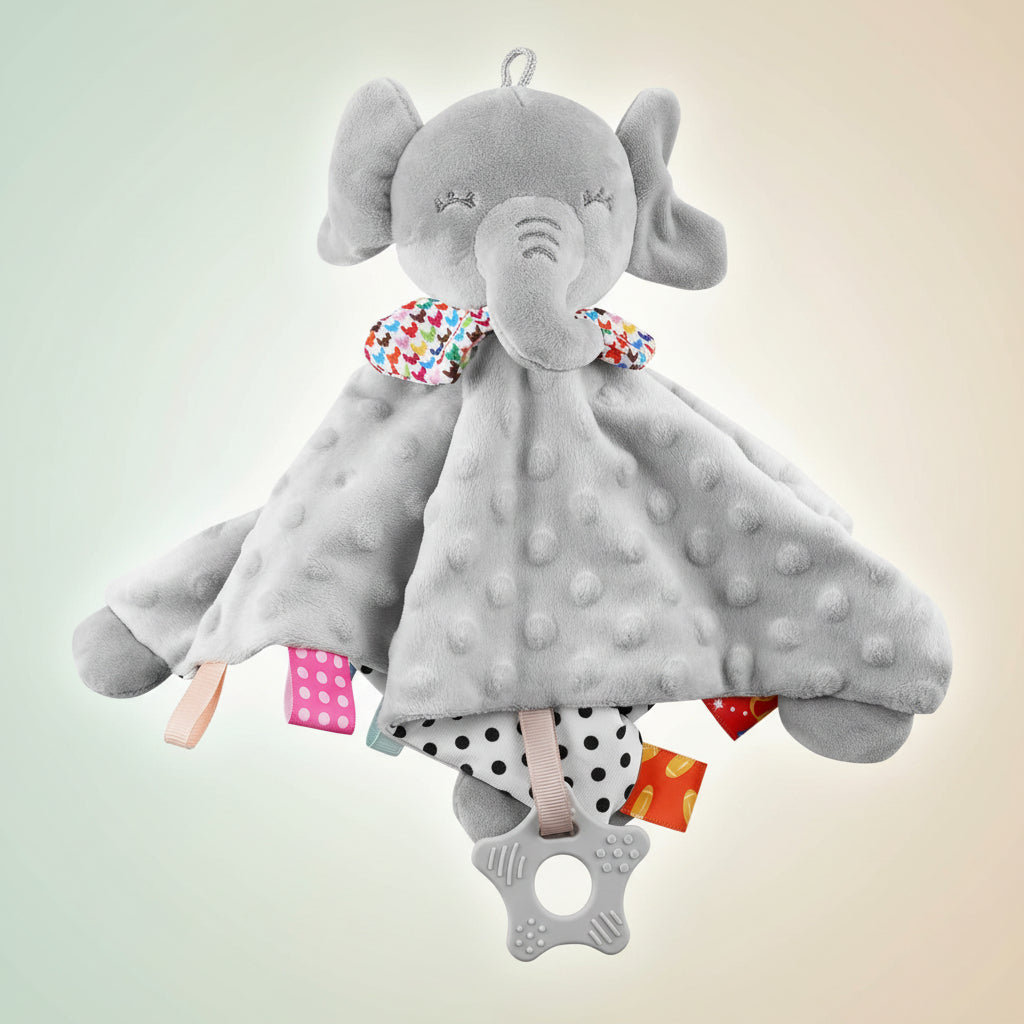 Păturică de siguranță pentru bebeluși, elefant de pluș, pătuc de mângâiere