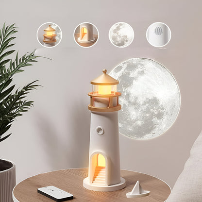 Lampă de decor pentru cameră cu proiecție de far LED cu lumină de noapte